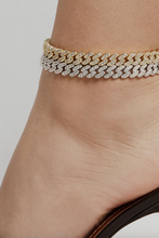 Load image into Gallery viewer, Thin Havana Anklet Silver