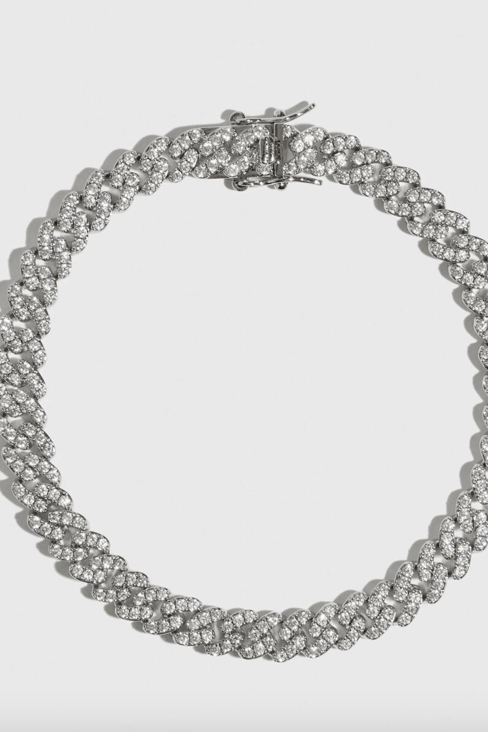 Thin Havana Anklet Silver