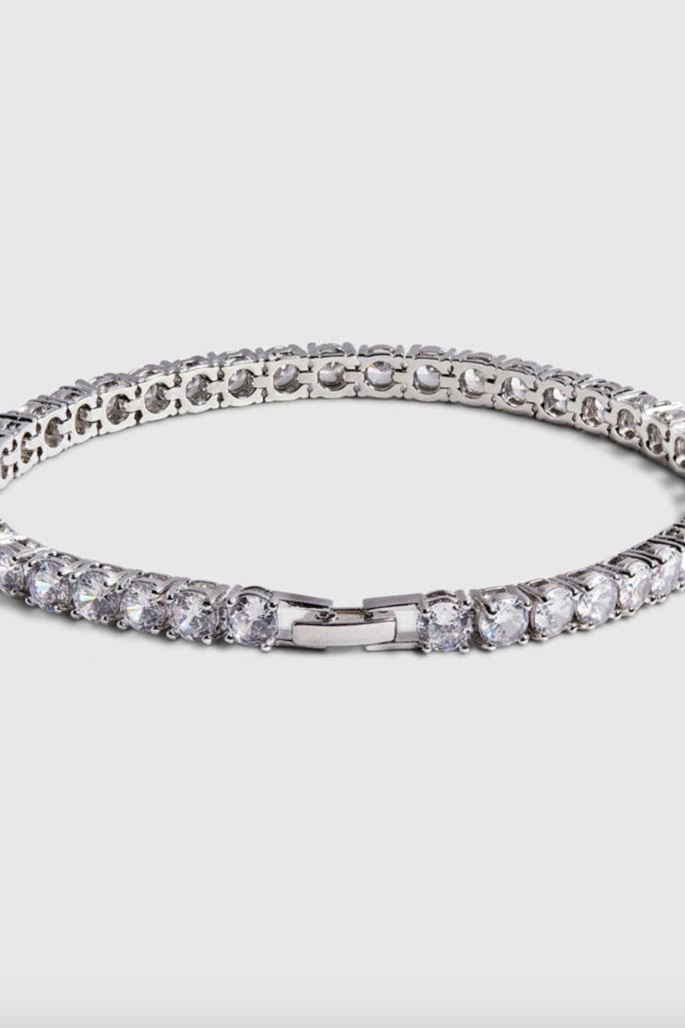 Tennis Anklet Silver