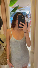 Load and play video in Gallery viewer, City Silver Mini Dress
